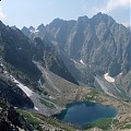 widok z Rohatki na Ganek i Zmarzły Staw