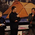 Ryszard Pawłowski z organizatorami festiwalu Joanną i Arturem Morawcami